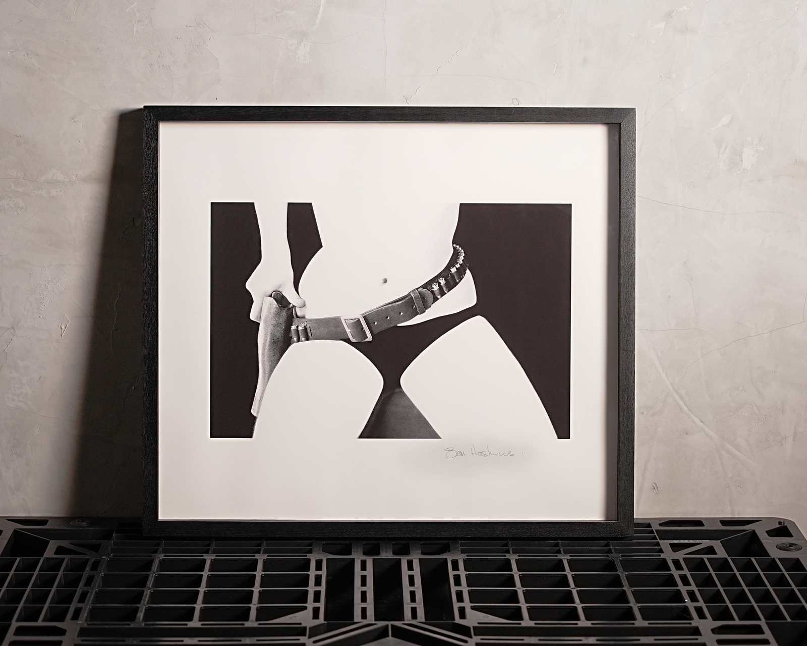Sam Haskins – "Kate Gumbelt (seated)" (Cowboy Kate series)